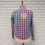Thumbnail: Blue/Red appliqued "Hollister" Hybrid Shirt Size Medium