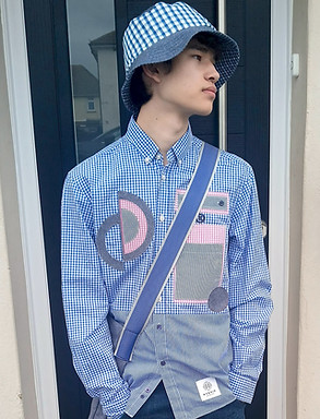 Sustainably made, bucket hat, applique shirt, tote bag