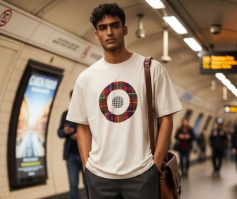 Ai generated model wearing a Hybrid Styles T-Shirt