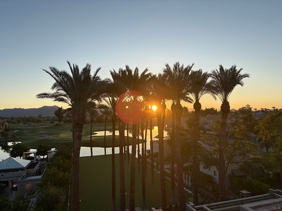 Mindfulness and meditation at sunrise to start the morning.