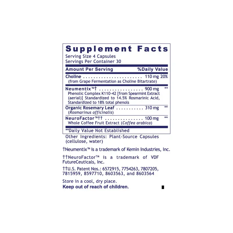 Thumbnail: Premier Research Labs - CogniTropic Supplement Facts