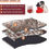 Thumbnail: SONIMTTD Cat Bed Round Soft Plush Burrowing Cave Hooded Cat Bed Donut for Dogs &