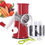 Thumbnail: Ourokhome Rotary Cheese Grater Hand Crank, Kitchen Shredder Speed Mandolin Slice