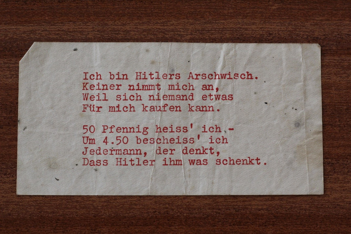 Hitler Rapping Paper Finding Hitler’s Toilet Paper