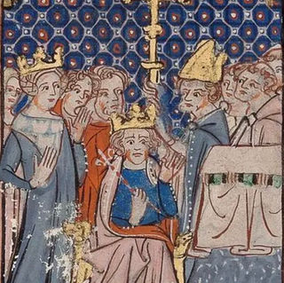 Illuminated miniature from a manuscript of William of Tyre's Histoire d'Outremer. The volume of William de Tyre's history of the Crusades housed at the Walters Art Museum. (Credit: Public Domain).