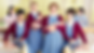 A promotional photograph of four actors playing midwives, two of whom are holding babies, from the BBC production 'Call the Midwife'.