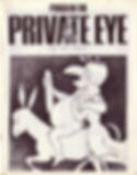 A black and white, grotesque caricature of the character Mr Punch. He is depicted entirely naked with an exaggeratedly large nose and chin. Riding a donkey, he holds his phallus in hand. A woman in a simple dress stands behind the donkey with her arms wrapped around Mr Punch’s waist.