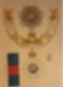 Illustration of the Order of the Garter includes an intricate star, chain, and badge design with lion and crown motifs. A navy and red ribbon is shown.