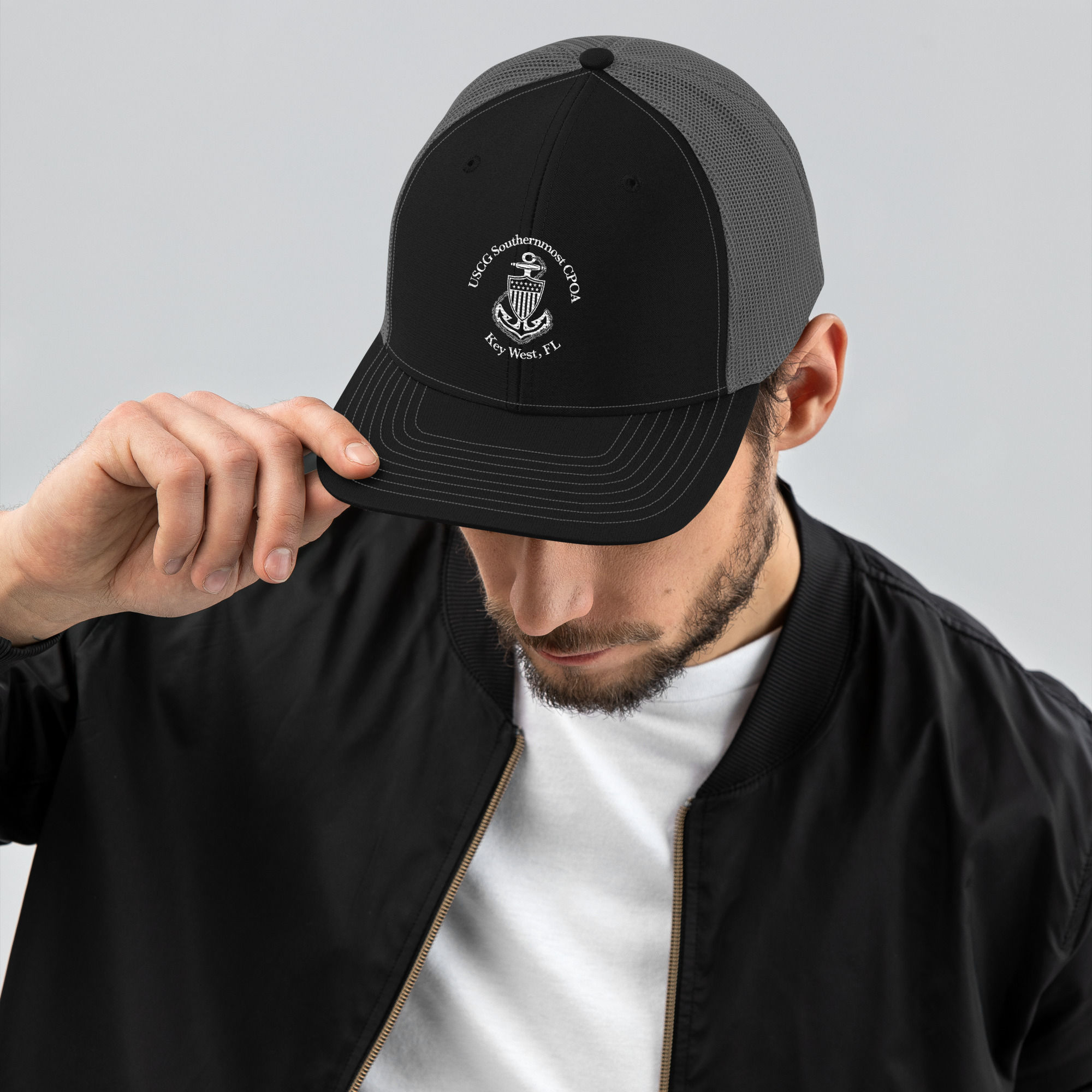 Trucker Cap White Writing