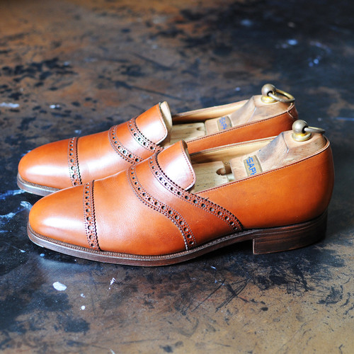 Polo Ralph Lauren x Crockett & Jones loafer tan 7 E | Maison Moussard