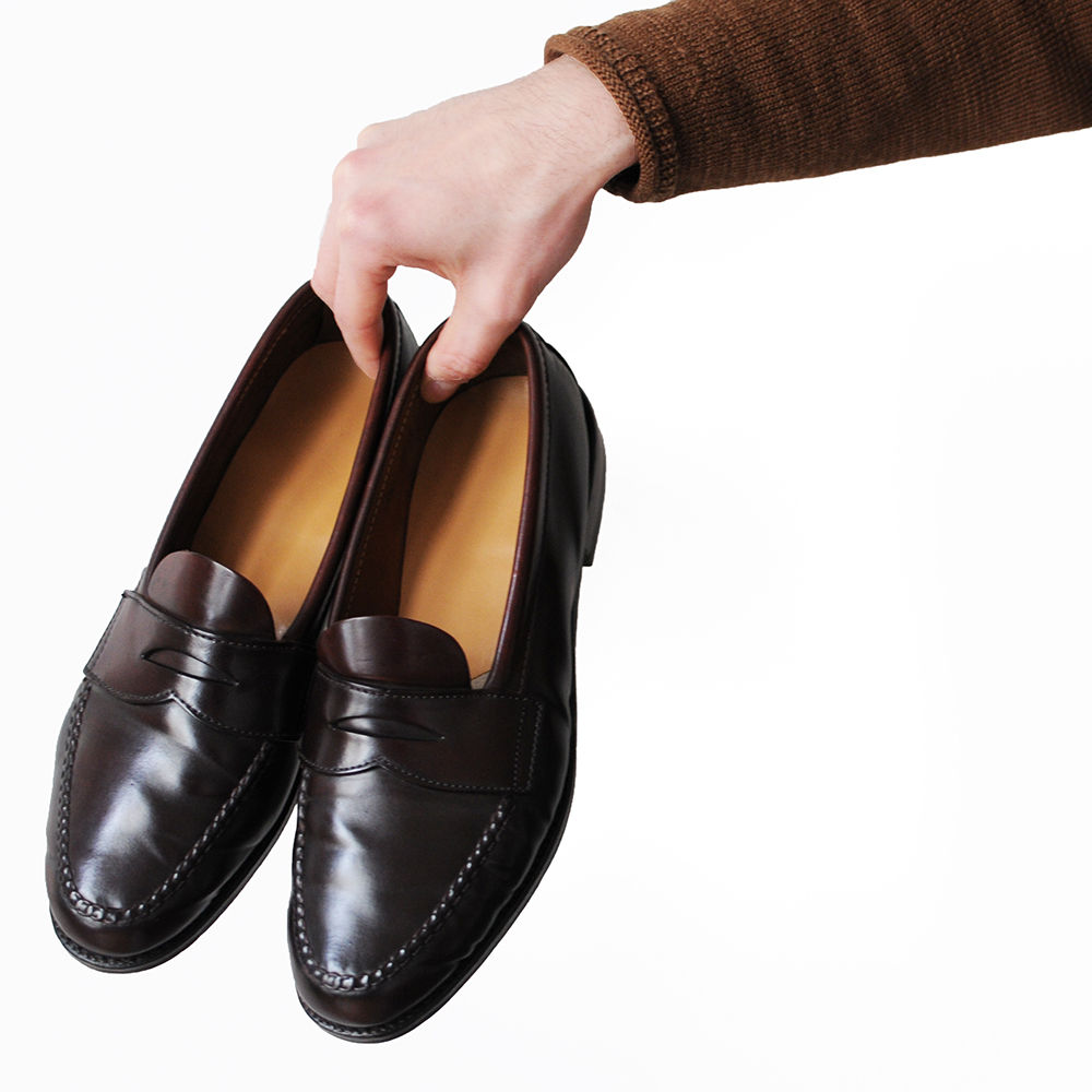 Mocassin Alden 763 shell cordovan bordeaux 8 1/2 D tige