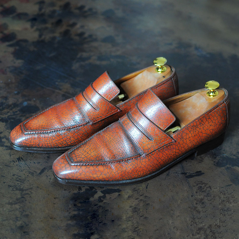 Mocassin Berluti Andy peausserie box acajou