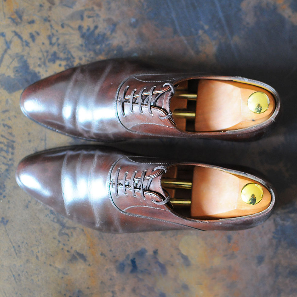 Miniature : Richelieu Crockett and Jones Wembley marron foncé avec embauchoirs saphir