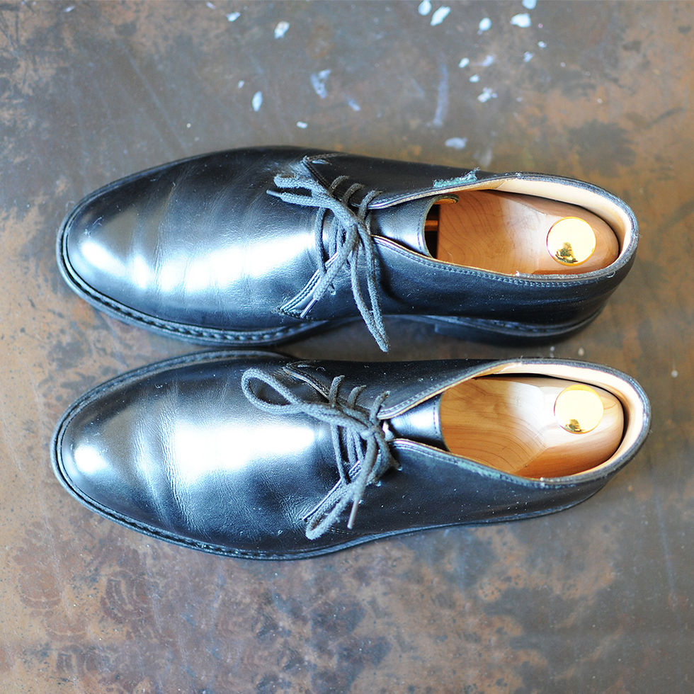 Thumbnail: Paraboot chukka bottines Lully noir cousu norvégien