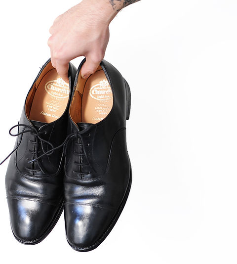 Church’s Balmoral Classic Oxford Shoes Balmoral' Black Leather Oxford UK 10.5 G - Abbot's Shoes