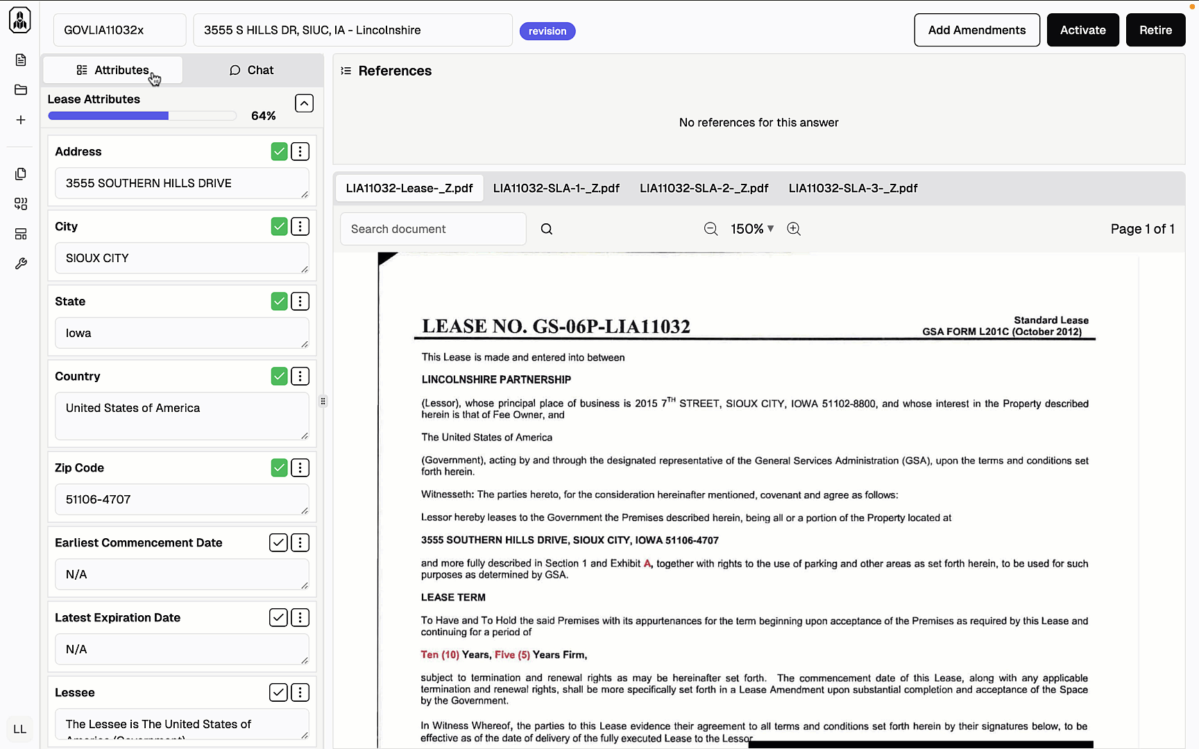 Get instant answers to your lease-related questions with our built-in chatbot. From finding cancellation notification cut-offs to understanding flexible termination clauses or tenant improvement terms, Atlas delivers precise insights in seconds. Simplify your workflow with intelligent, on-demand lease information.