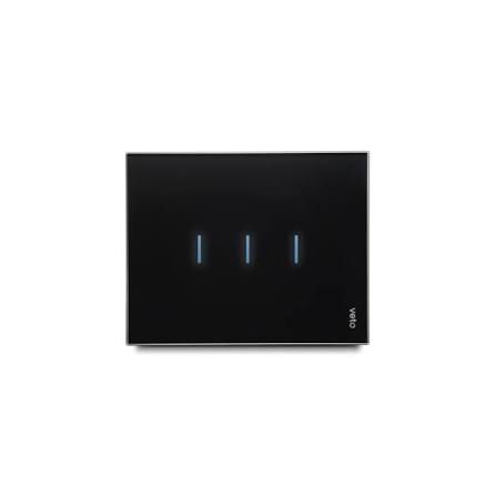 INTERRUPTOR PLURA INTELIGENTE TRIPLE WIFI L NEGRO