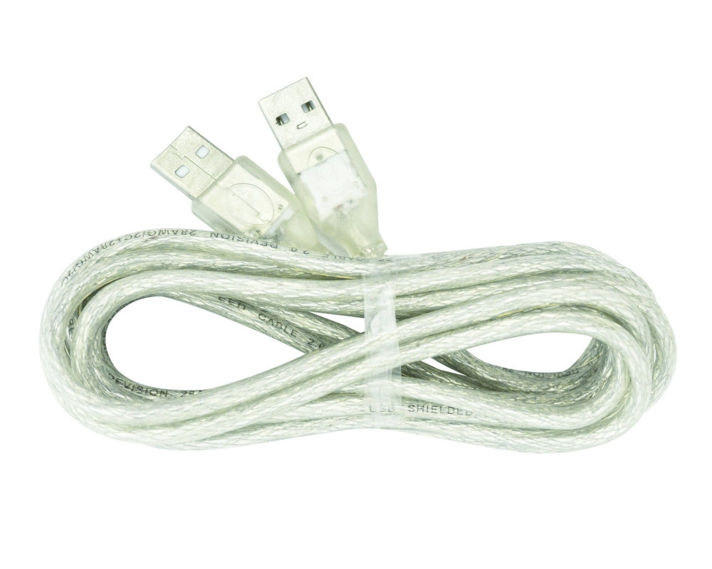 CABLE USB MACHO - MACHO TRANSP. 1.5MT