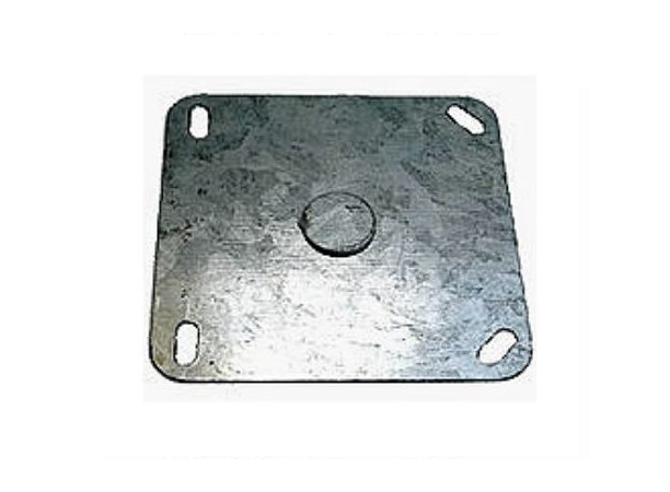 TAPA CIEGA 4X4" METALICA 10X10CM GALVANIZADA