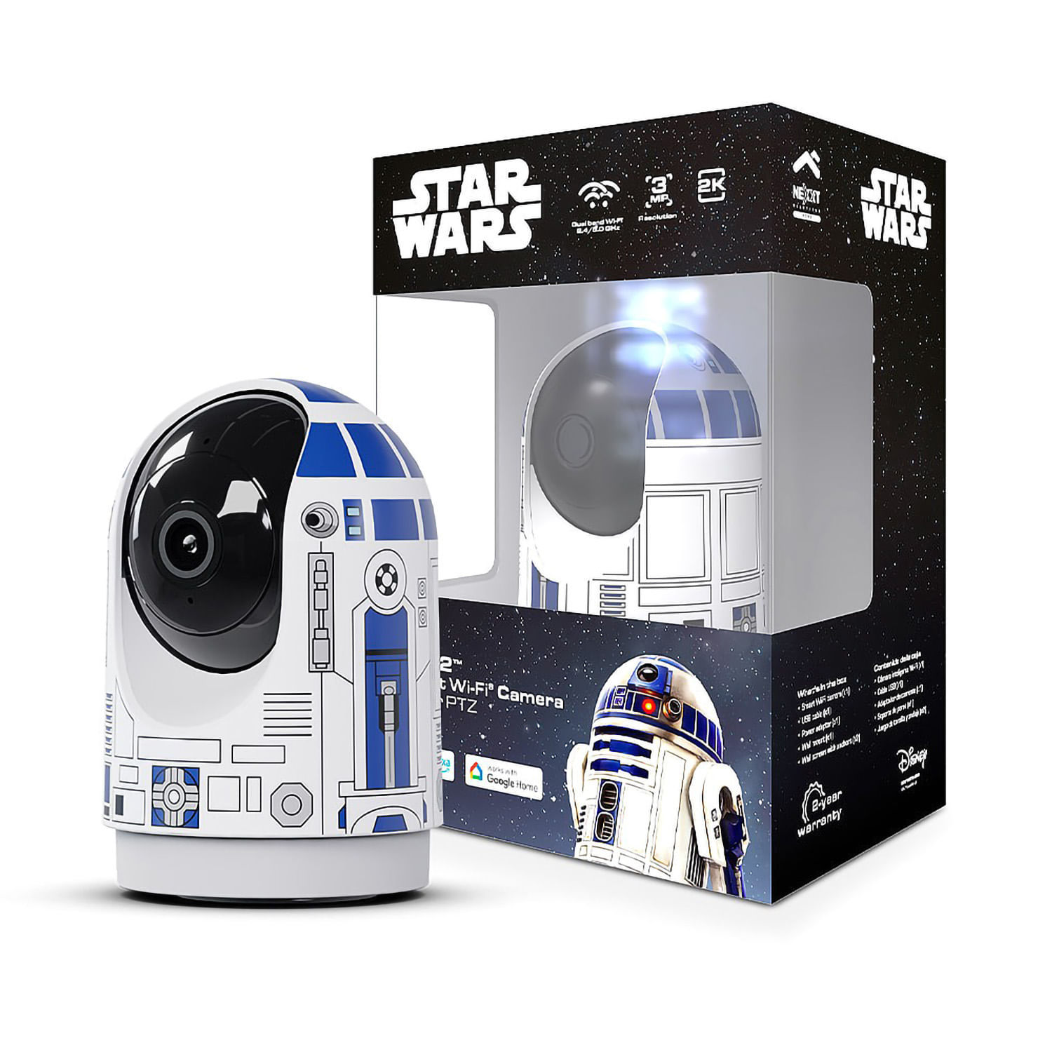 CAMARA SMART WIFI INTERIOR PTZ R2D2 STAR WARS