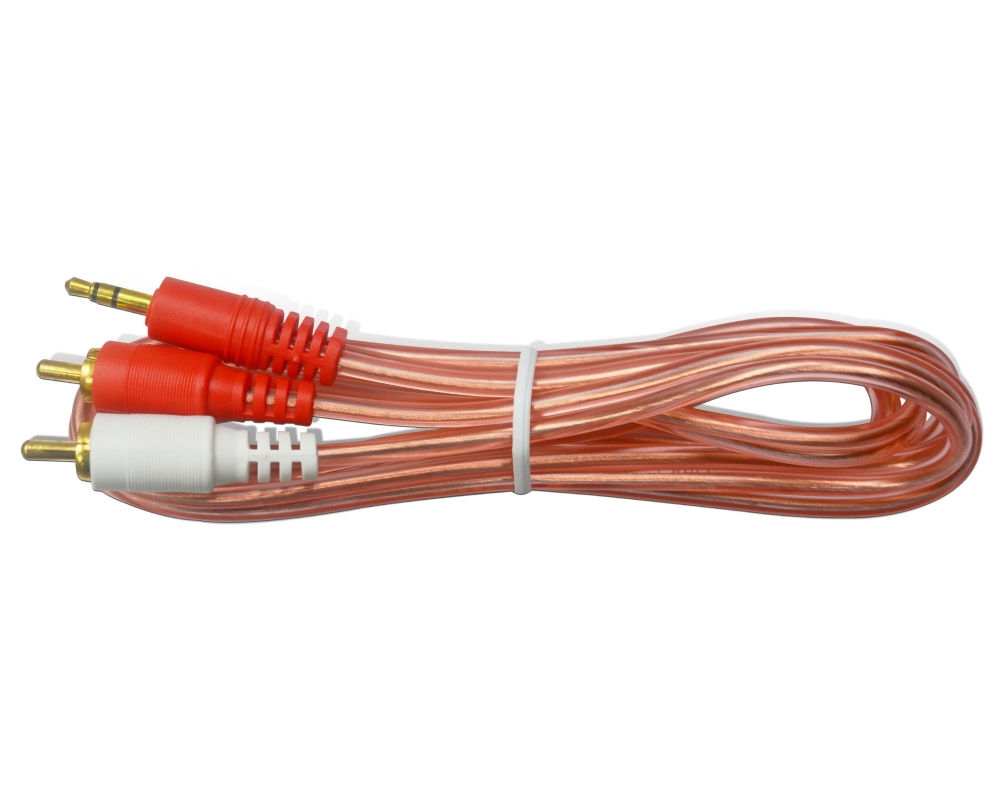 CABLE DISCMAN 2 PLUG RCA X 1 PLUG 3.5ST 1.8MT S-G