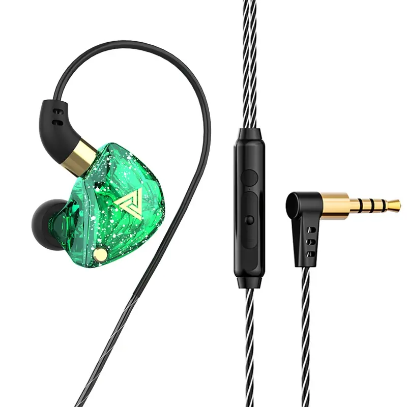 Thumbnail: QKZ AK3 FiLe Wired Earphone with Microphone HiFi Music Monitor Bass Headphones N