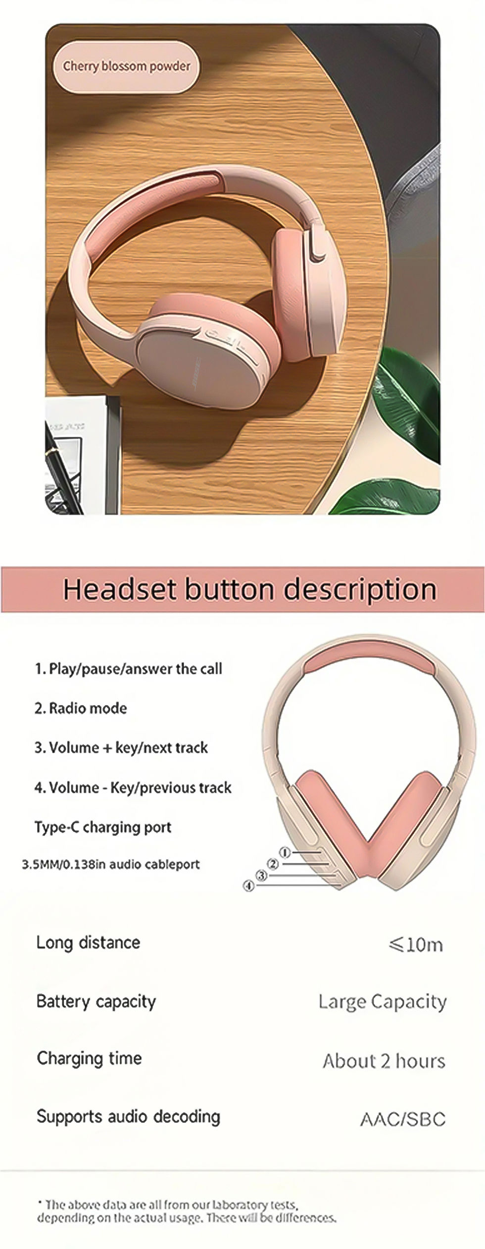 Thumbnail: Bosebye Headphones P2961 Wireless Bluetooth 5.3 Original Earphone Stereo HIFI He