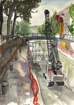 Le Canal St Martin en travaux