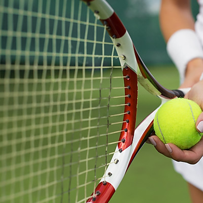 Holding Ball & Racket