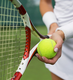 Holding Ball & Racket