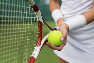 Holding Ball & Racket