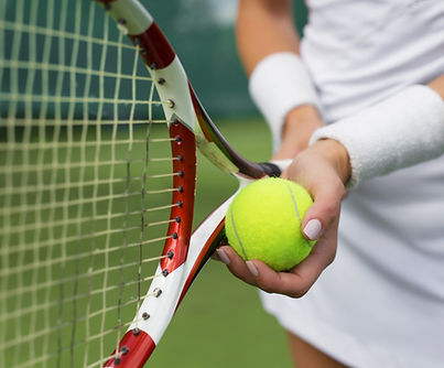 Holding Ball & Racket