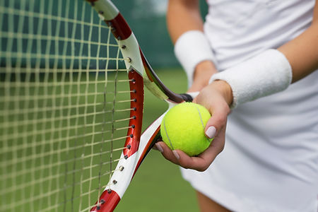 Holding Ball & Racket