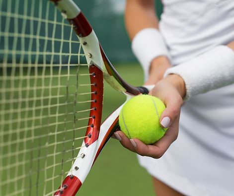 Holding Ball & Racket