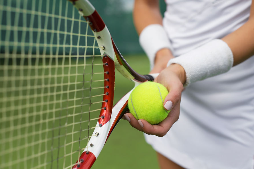 Holding Ball & Racket