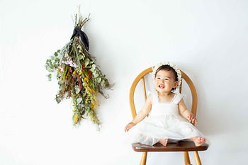 鎌倉のフォトスタジオで1歳のお誕生日撮影