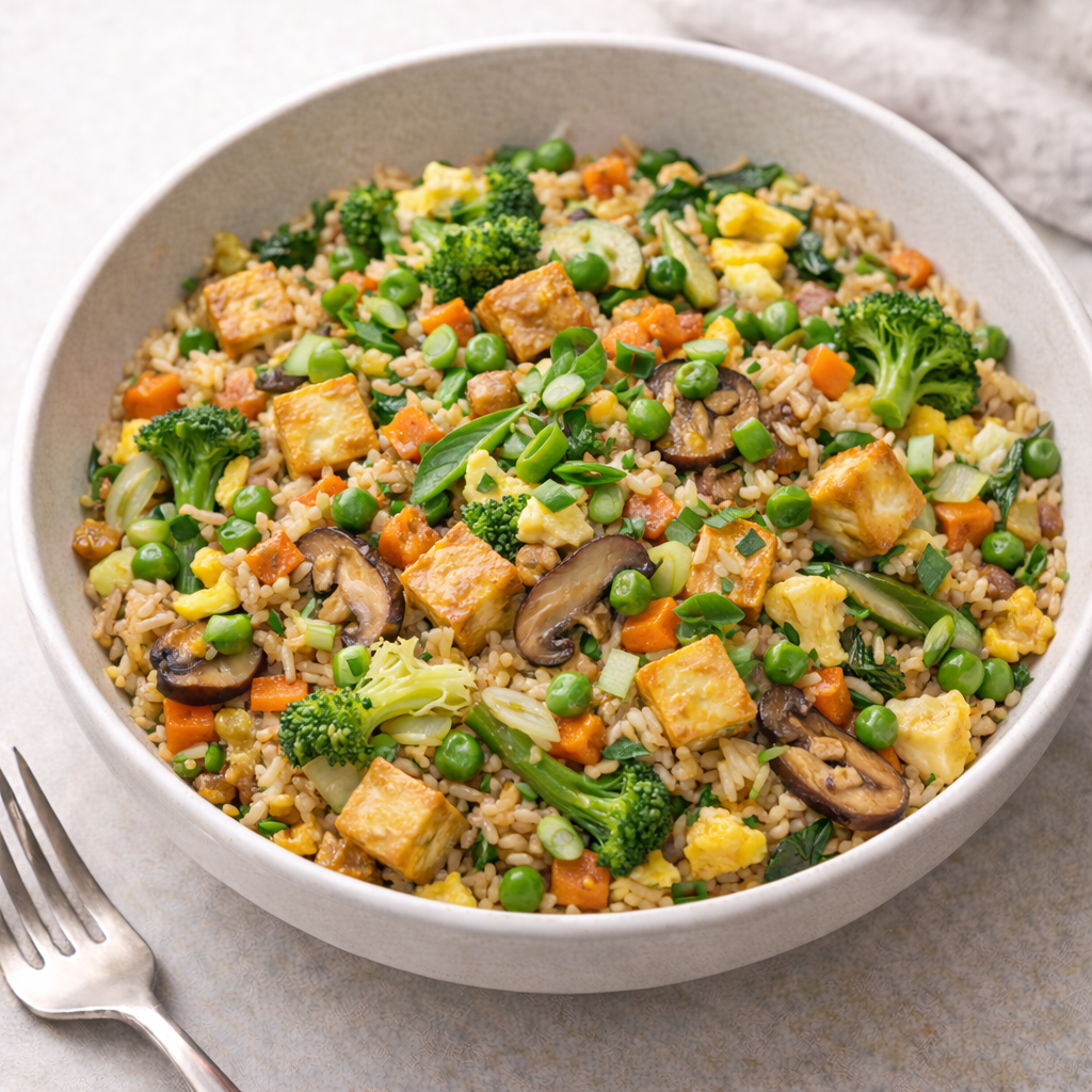 Lots of Vegetable & Tofu “Fried” Rice