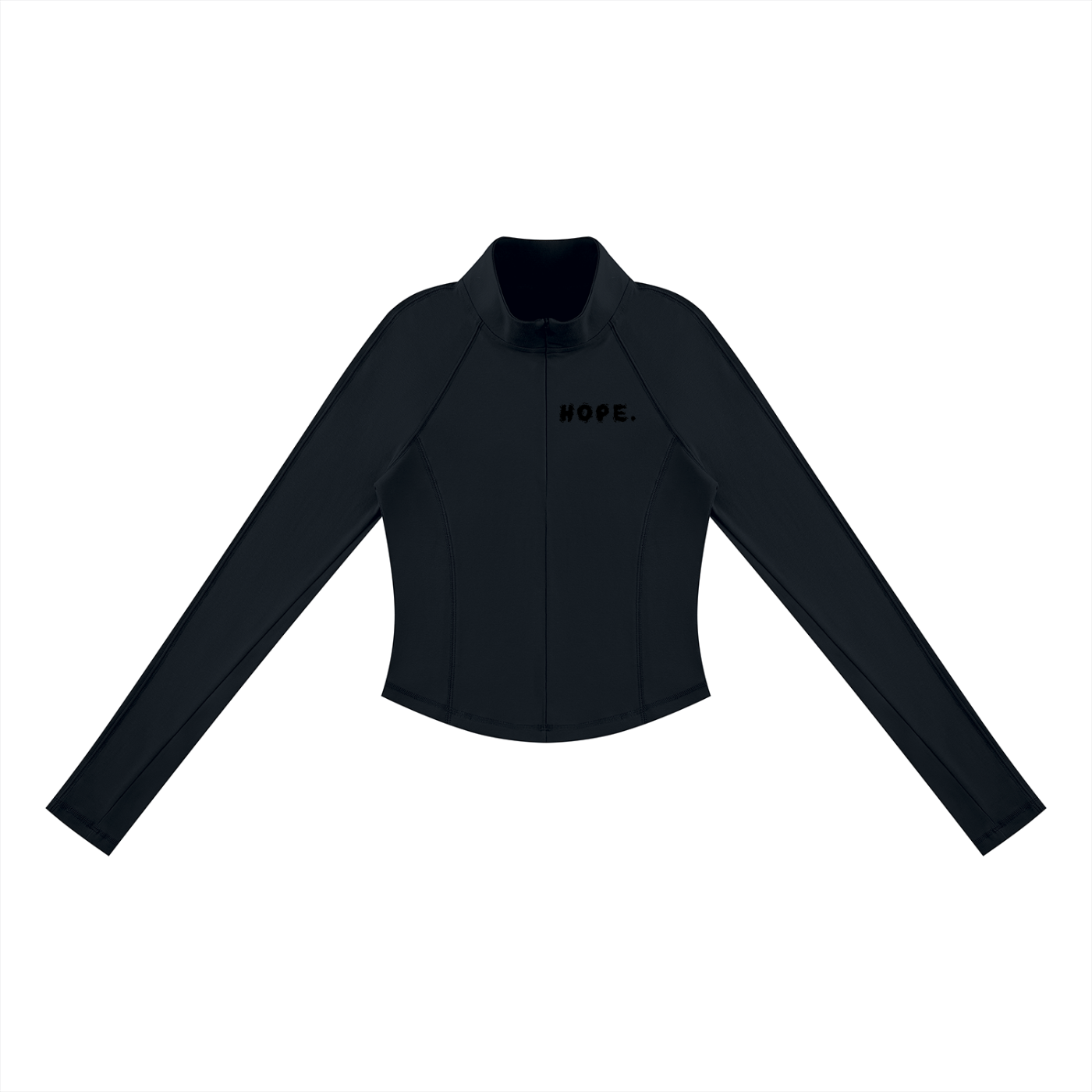 Women's Quarter-Zip Yoga HOPE. T-Shirt