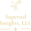 Logo for Supernal Insights, LLC with telescope