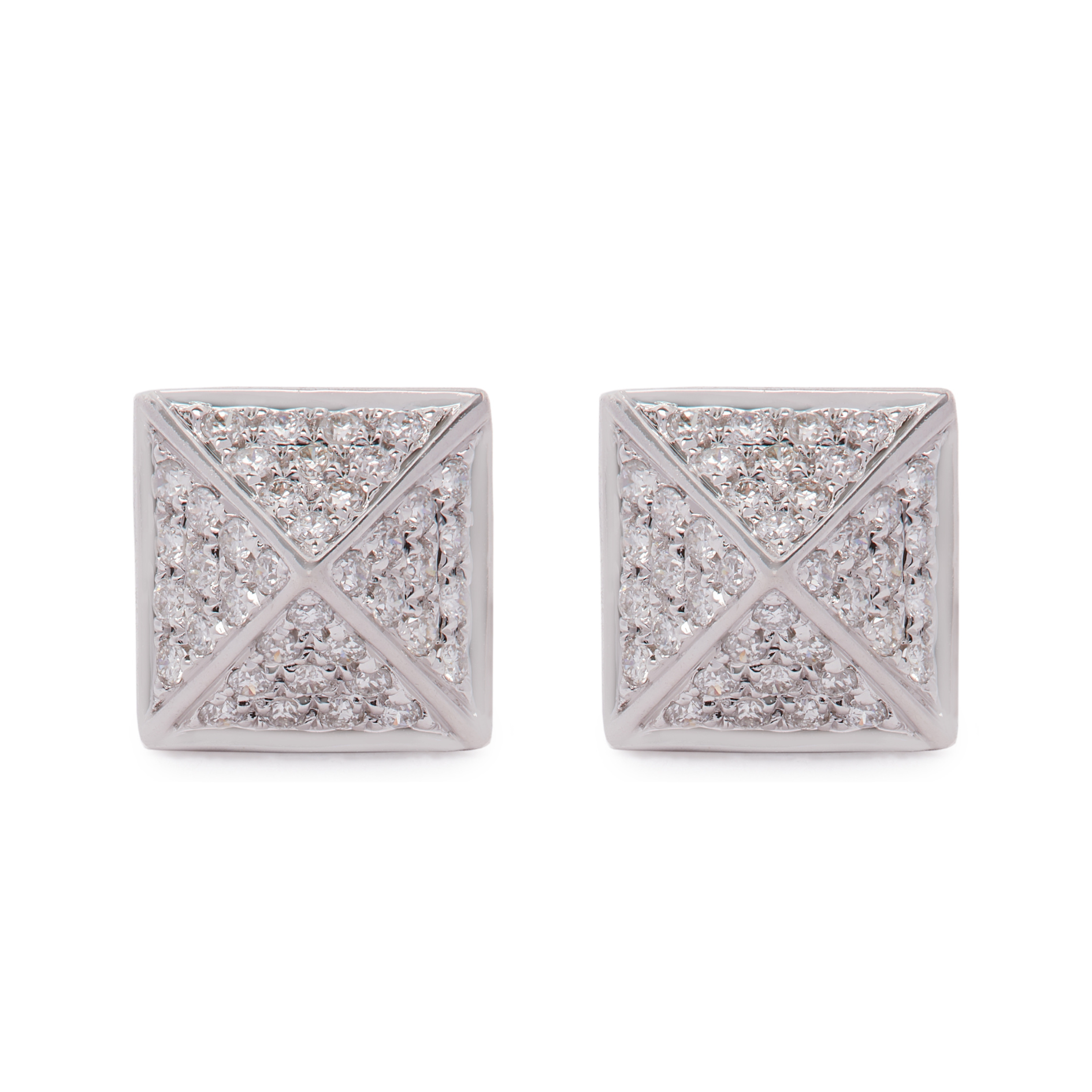 Pyramid Stud Earrings