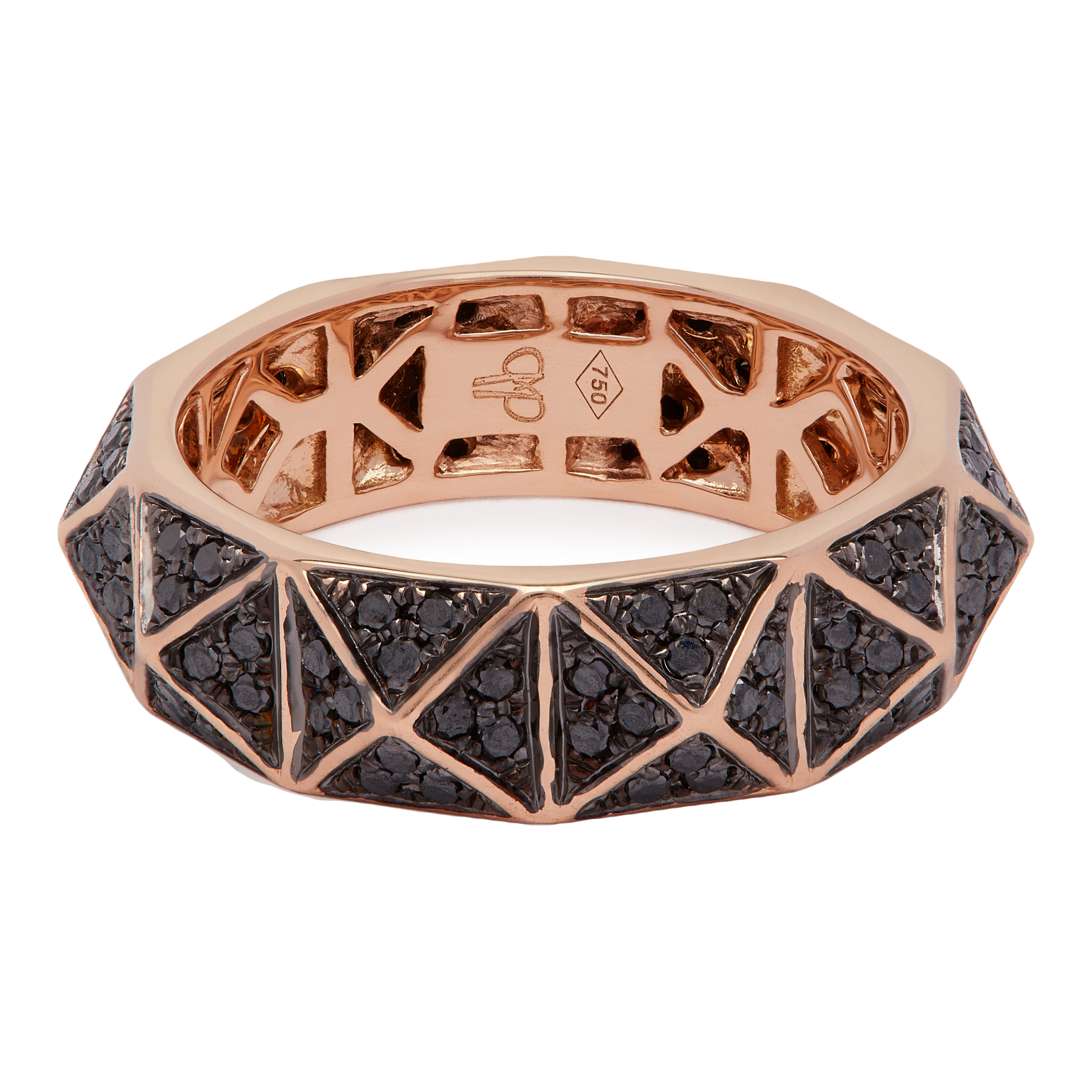 Pyramid Eternity Ring