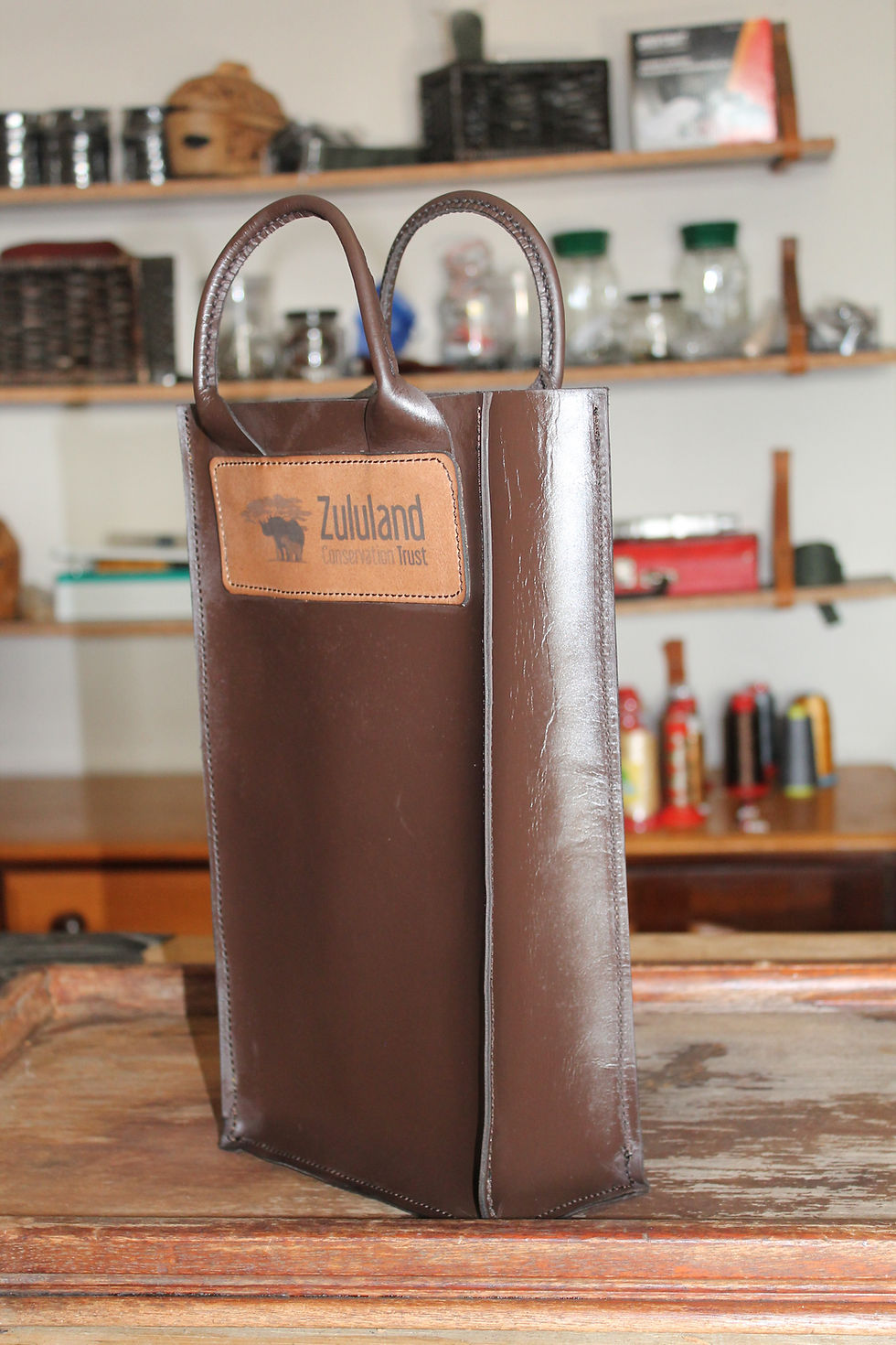Thumbnail: Double Wine Holder Bag
