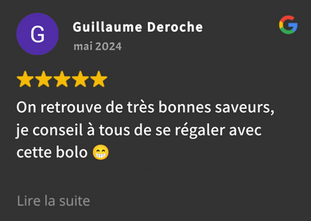 On retrouve de très bonnes saveurs, je conseille à tous de se régaler avec cette bolo