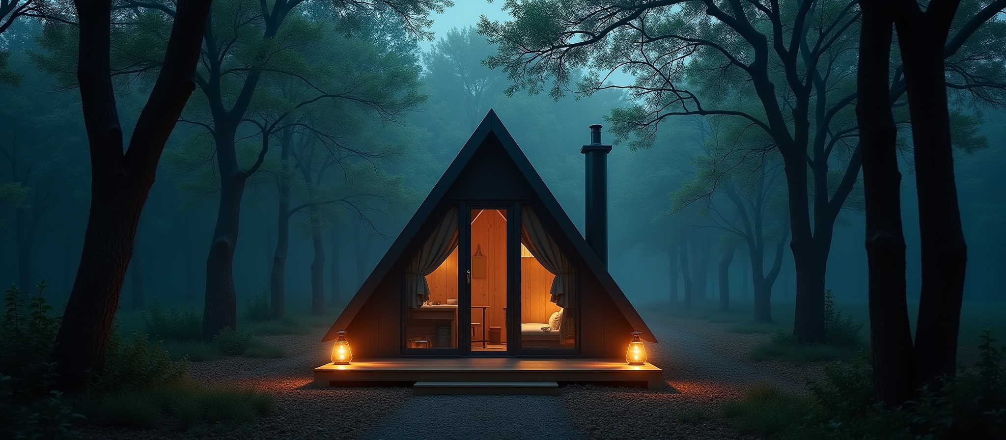 Une image d’un logement atypique en fond d’écran du site internet