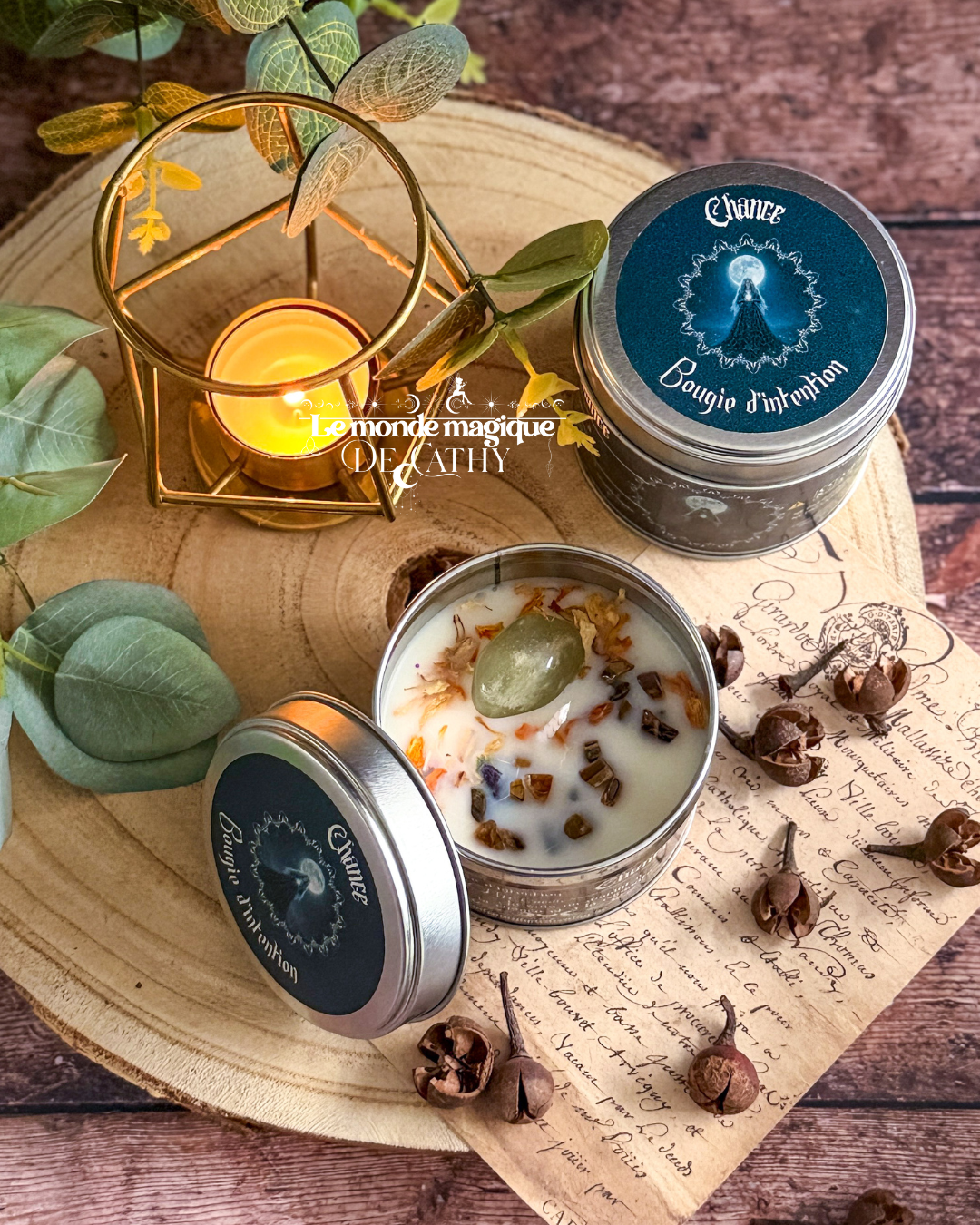 Bougie d'intention "Chance"