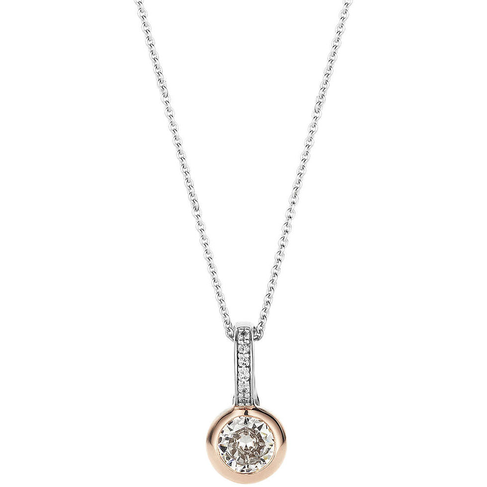 Collana "TiSentoMilano" in argento con zircone centrale 6739ZR