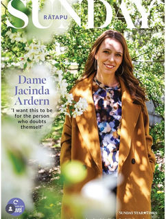 Makeup and hair by Minah Campos on Jacinda Ardern for the Sunday Star Times magazine editorial
