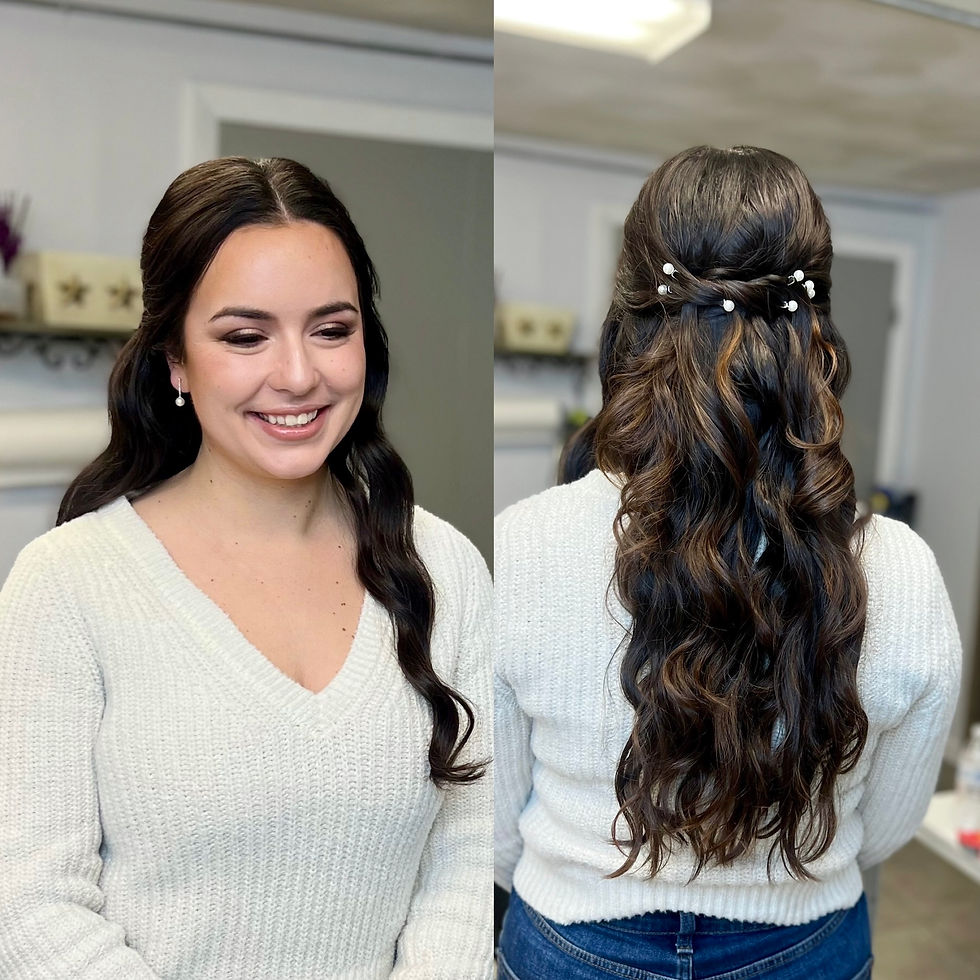  Soft Natural Makeup & Romantic Waves