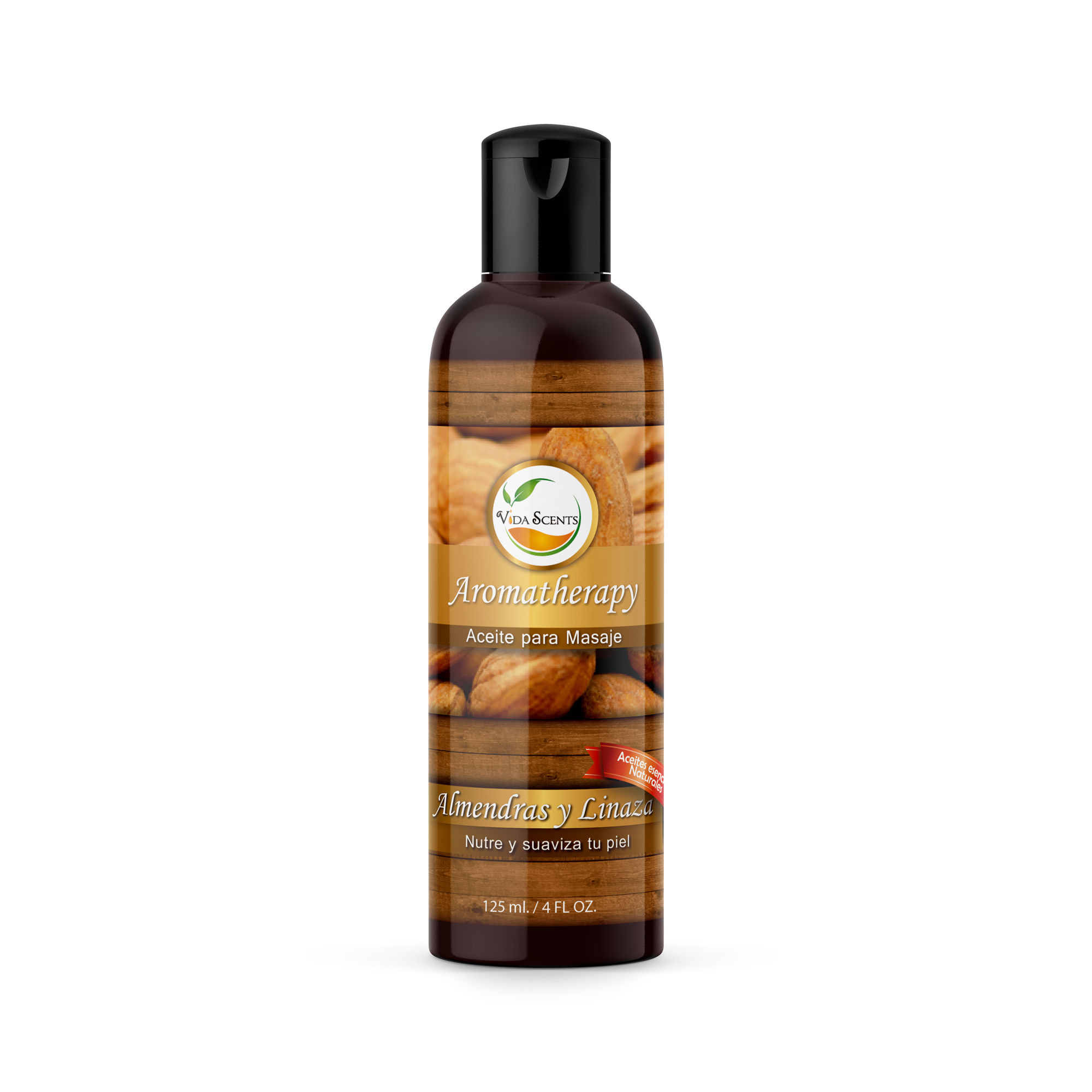 Aceite para masaje Almendras & Linaza 125 ml.