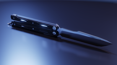 My balisong Serpent Striker (blender).pn